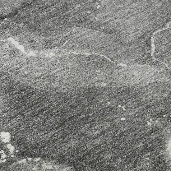 Gray And Ivory Abstract Washable Area Rug With UV Protection Photo 3