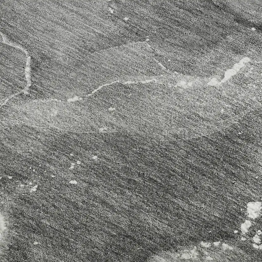 Gray And Ivory Abstract Washable Area Rug With UV Protection Photo 5