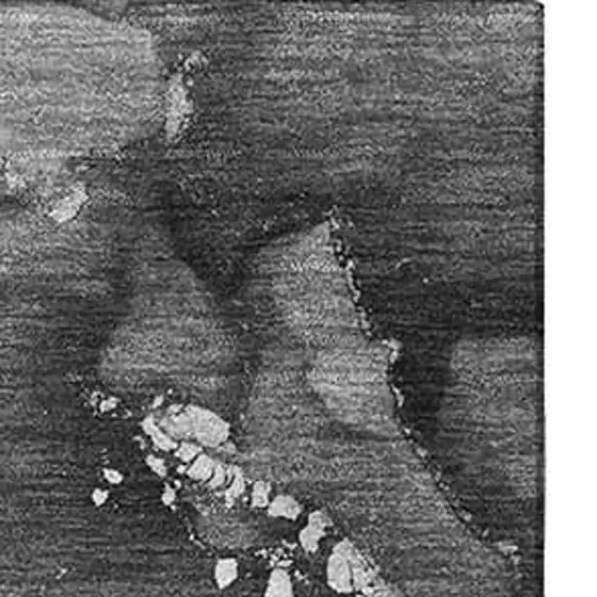 Gray And Ivory Abstract Washable Area Rug With UV Protection Photo 7