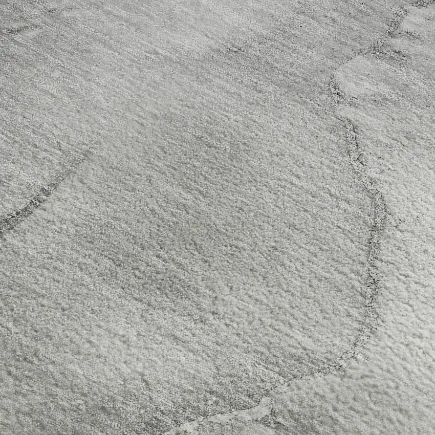 Gray And Ivory Abstract Washable Area Rug With UV Protection Photo 4