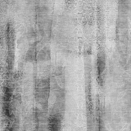 Gray And Ivory Abstract Washable Area Rug With UV Protection Photo 4