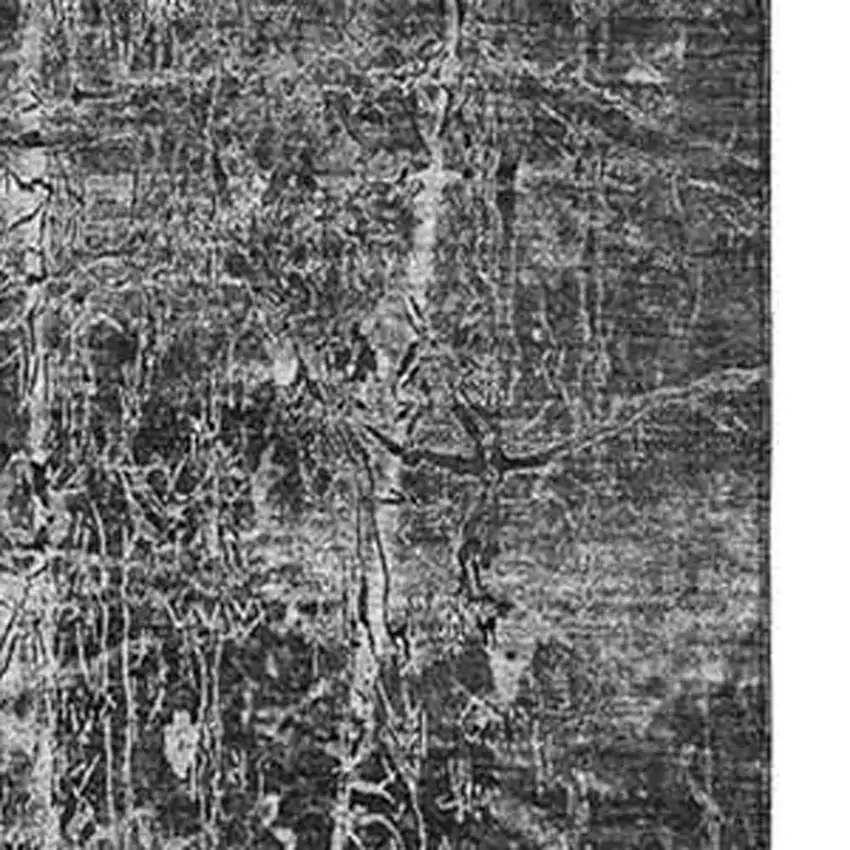 Gray And Ivory Abstract Washable Area Rug With UV Protection Photo 3