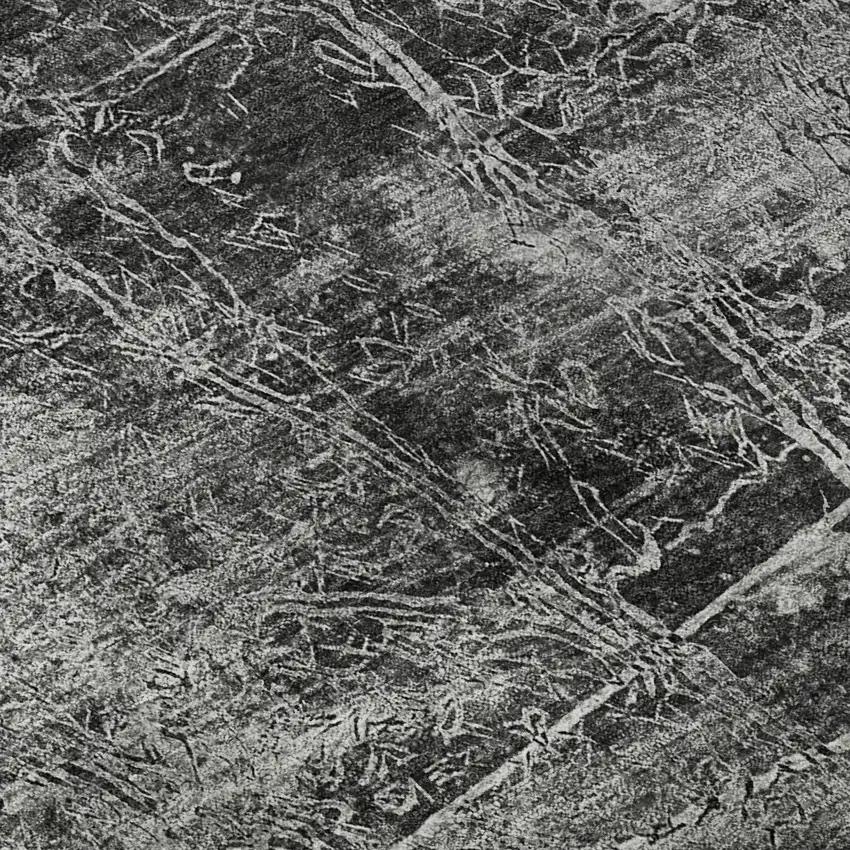 Gray And Ivory Abstract Washable Area Rug With UV Protection Photo 8