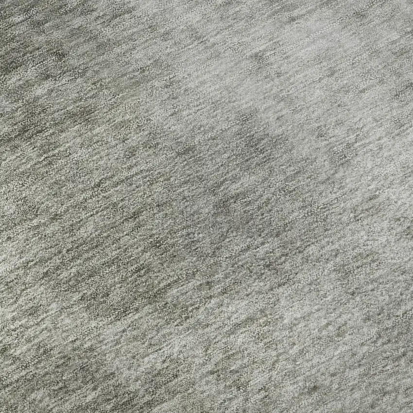 Gray And Ivory Abstract Washable Area Rug With UV Protection Photo 9