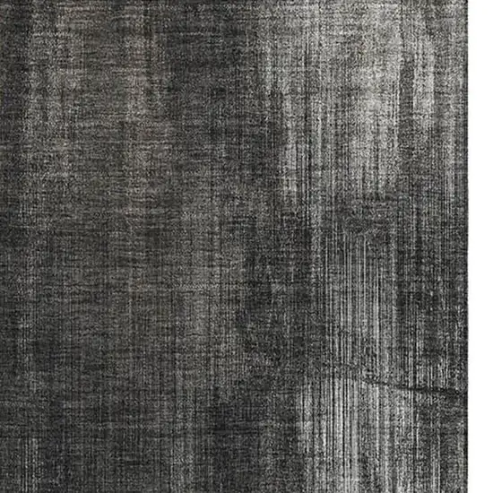 Gray And Ivory Abstract Washable Area Rug With UV Protection Photo 4