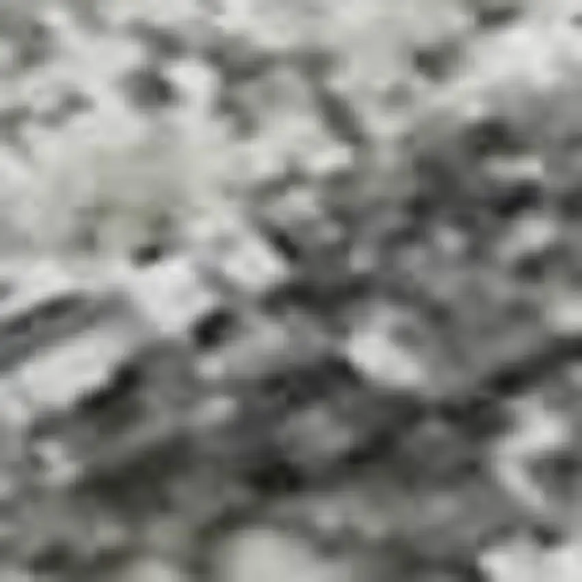 Gray And Ivory Abstract Washable Area Rug With UV Protection Photo 4