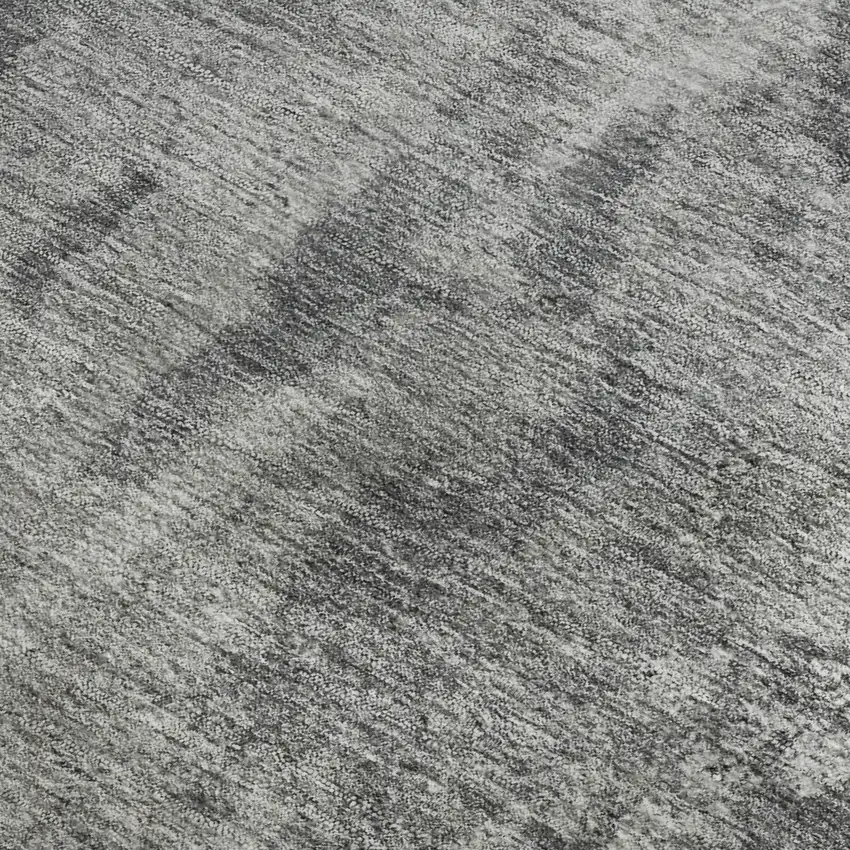 Gray And Ivory Abstract Washable Area Rug With UV Protection Photo 5