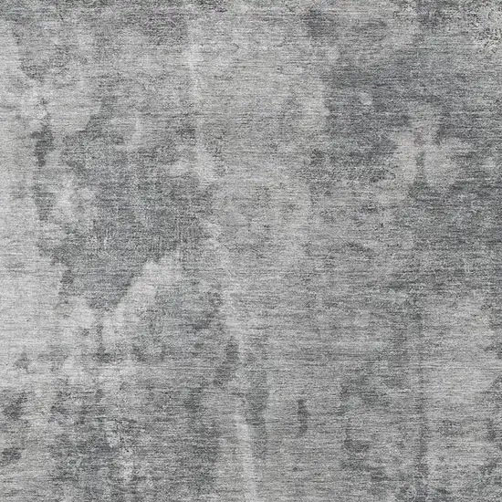 Gray And Ivory Abstract Washable Area Rug With UV Protection Photo 7