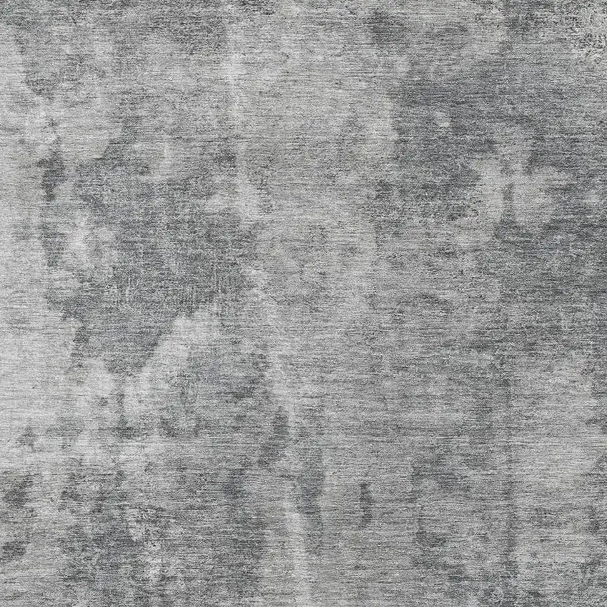 Gray And Ivory Abstract Washable Area Rug With UV Protection Photo 7