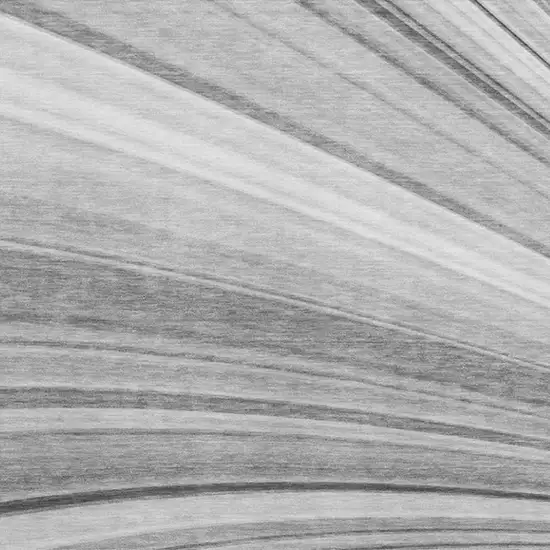 Gray And Ivory Abstract Washable Area Rug With UV Protection Photo 6