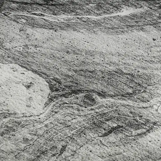 Gray And Ivory Abstract Washable Area Rug With UV Protection Photo 8