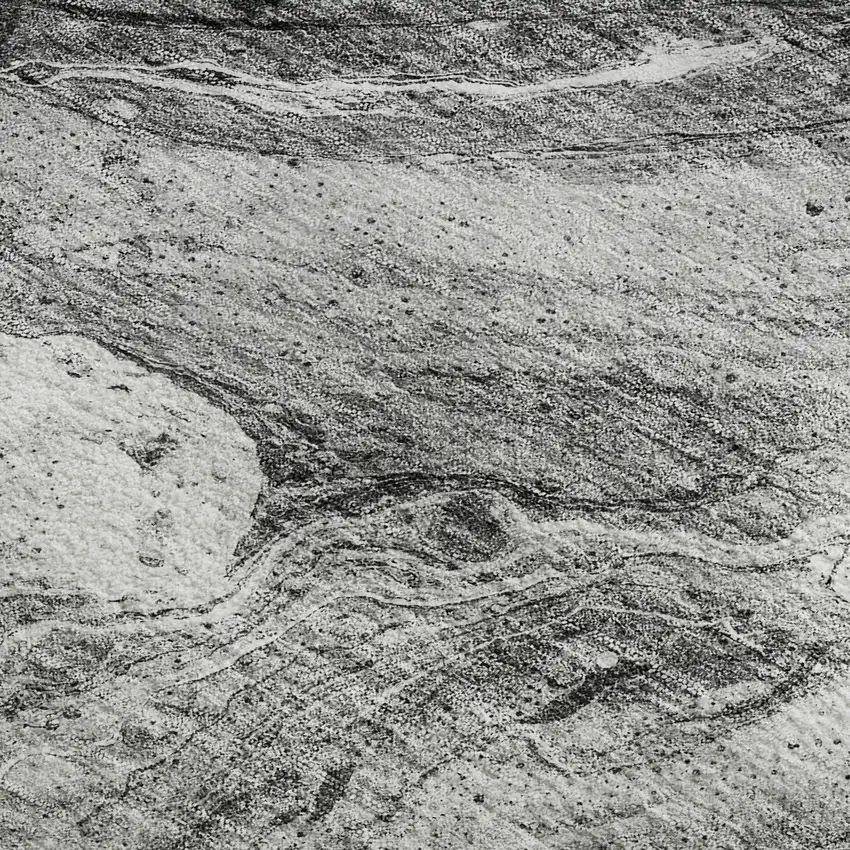 Gray And Ivory Abstract Washable Area Rug With UV Protection Photo 8