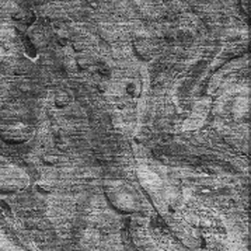 Gray And Ivory Abstract Washable Area Rug With UV Protection Photo 3