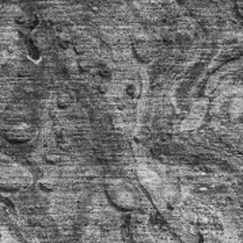 Gray And Ivory Abstract Washable Area Rug With UV Protection Photo 8