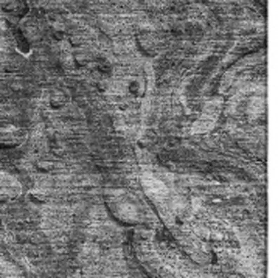 Gray And Ivory Abstract Washable Area Rug With UV Protection Photo 3