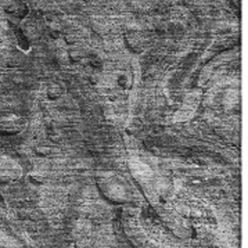 Gray And Ivory Abstract Washable Area Rug With UV Protection Photo 3