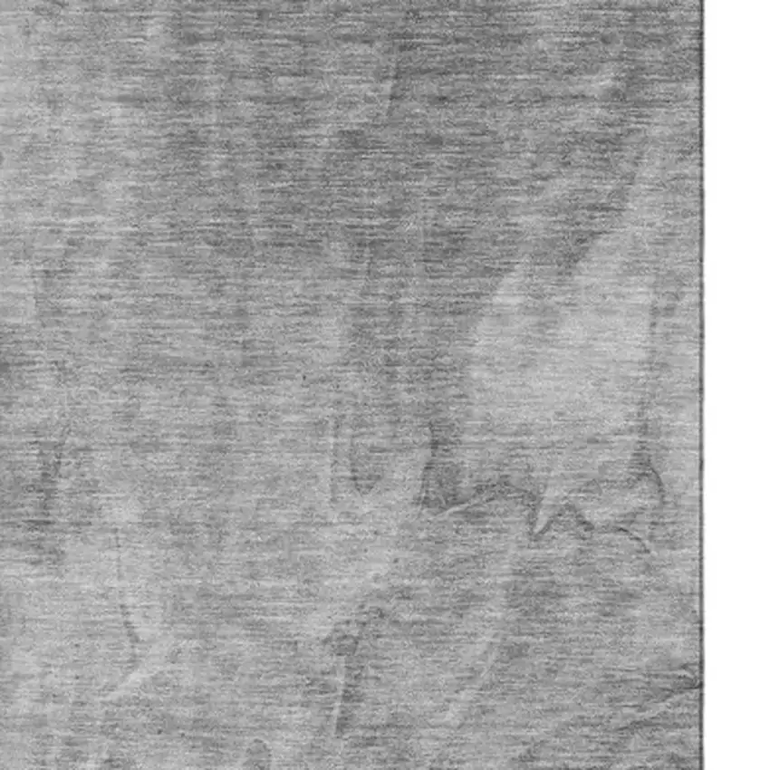 Gray And Ivory Abstract Washable Area Rug With UV Protection Photo 4