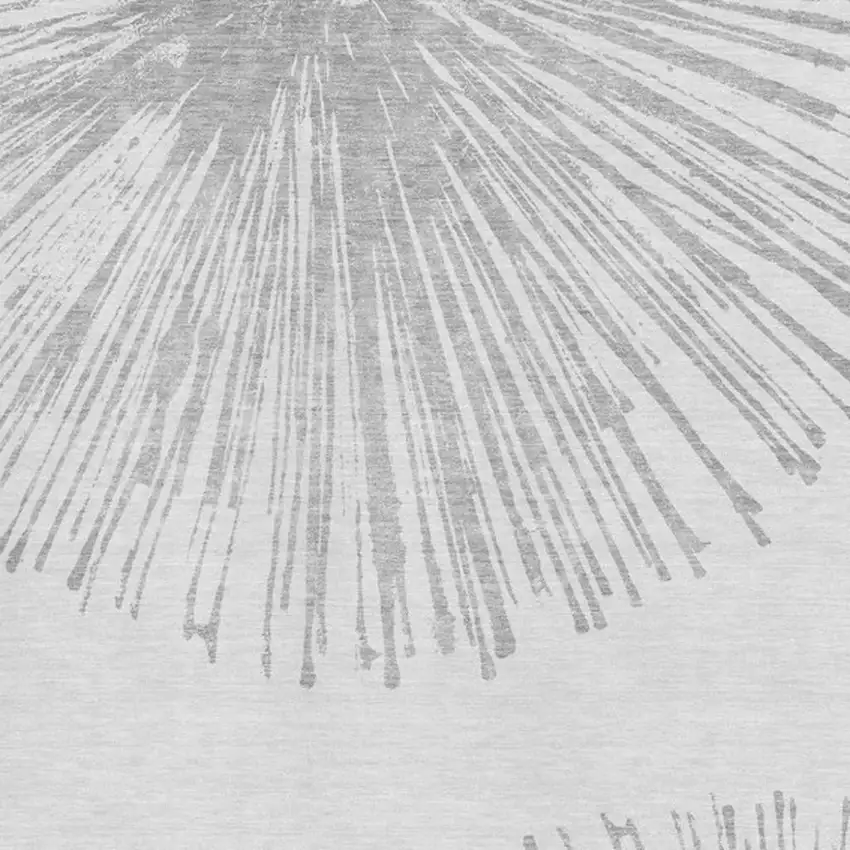 Gray And Ivory Abstract Washable Area Rug With UV Protection Photo 9