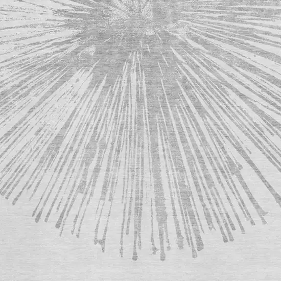 Gray And Ivory Abstract Washable Area Rug With UV Protection Photo 3