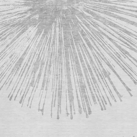 Gray And Ivory Abstract Washable Area Rug With UV Protection Photo 8