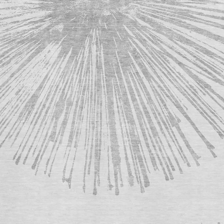 Gray And Ivory Abstract Washable Area Rug With UV Protection Photo 8