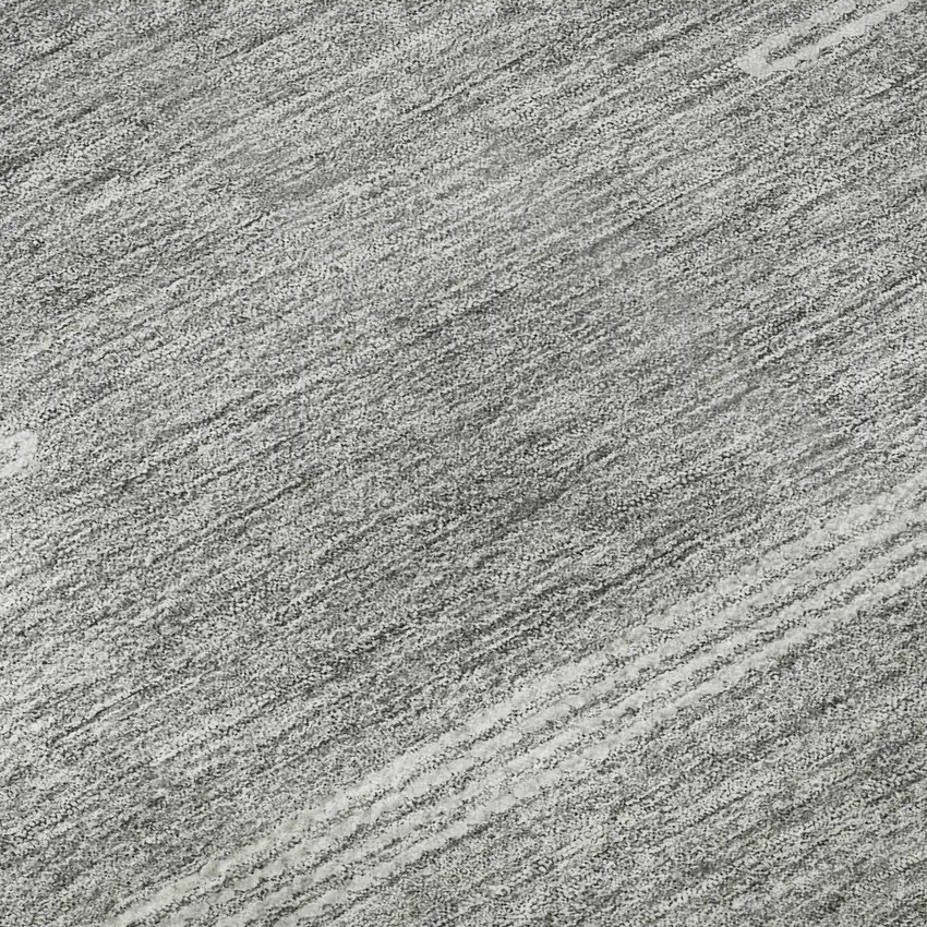 Gray And Ivory Abstract Washable Area Rug With UV Protection Photo 9