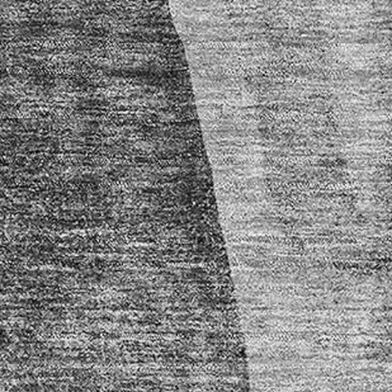 Gray And Ivory Abstract Washable Area Rug With UV Protection Photo 8