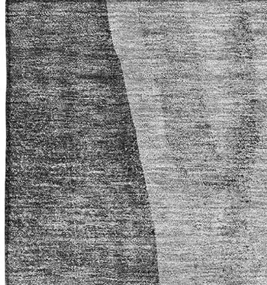 Gray And Ivory Abstract Washable Area Rug With UV Protection Photo 8