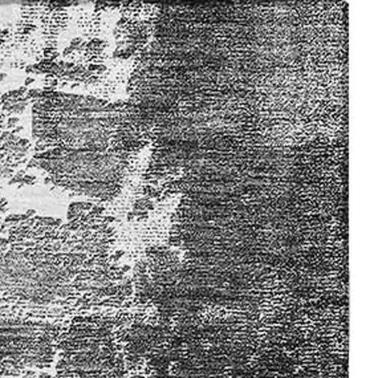 Gray And Ivory Abstract Washable Area Rug With UV Protection Photo 5