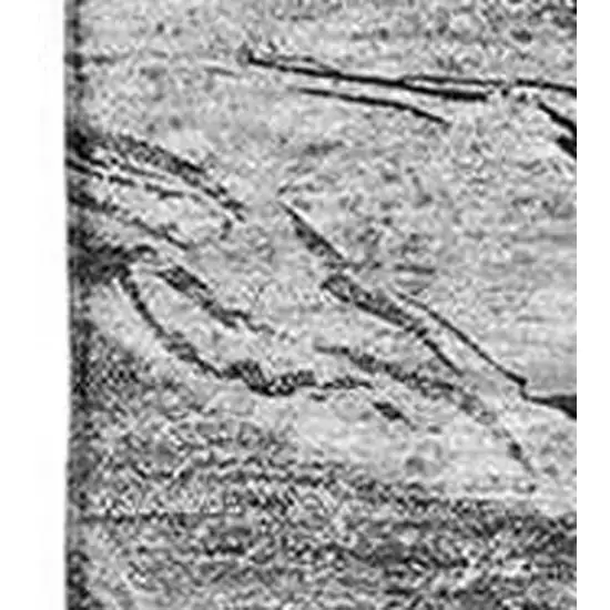 Gray And Ivory Abstract Washable Area Rug With UV Protection Photo 4