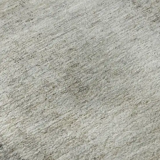 Gray And Ivory Abstract Washable Area Rug With UV Protection Photo 1