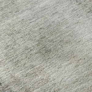 Photo of Gray And Ivory Abstract Washable Area Rug With UV Protection