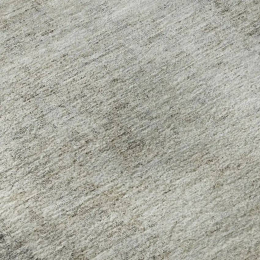 Gray And Ivory Abstract Washable Area Rug With UV Protection Photo 1