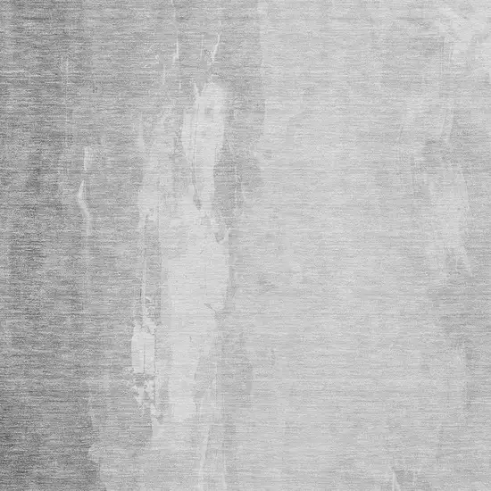 Gray And Ivory Abstract Washable Indoor Outdoor Area Rug Photo 3