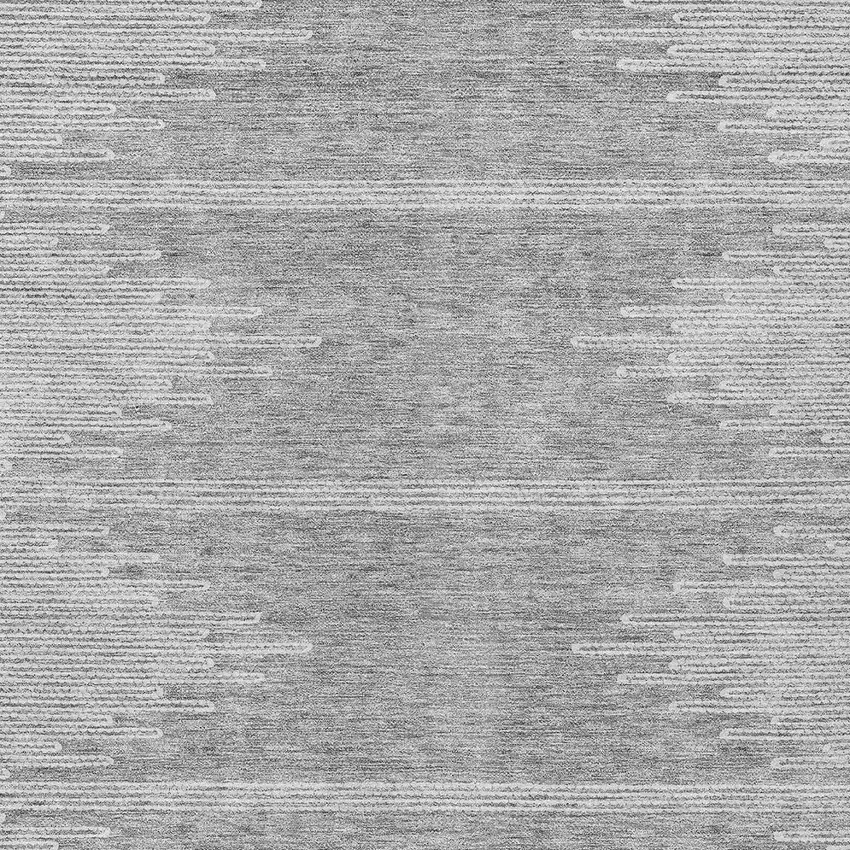 Gray And Ivory Abstract Washable Indoor Outdoor Area Rug Photo 7