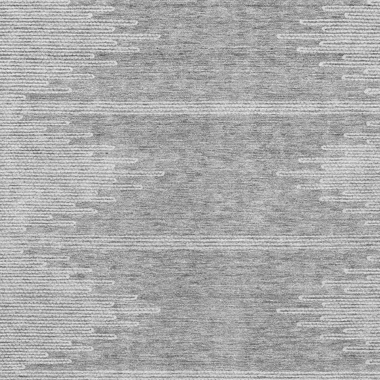 Gray And Ivory Abstract Washable Indoor Outdoor Area Rug Photo 6