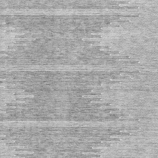 Gray And Ivory Abstract Washable Indoor Outdoor Area Rug Photo 6