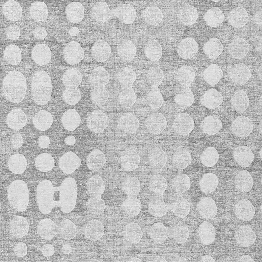 Gray And Ivory Abstract Washable Indoor Outdoor Area Rug Photo 6