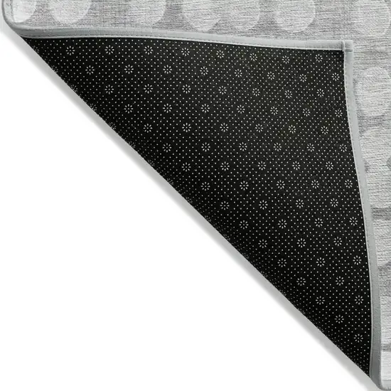 Gray And Ivory Abstract Washable Indoor Outdoor Area Rug Photo 4