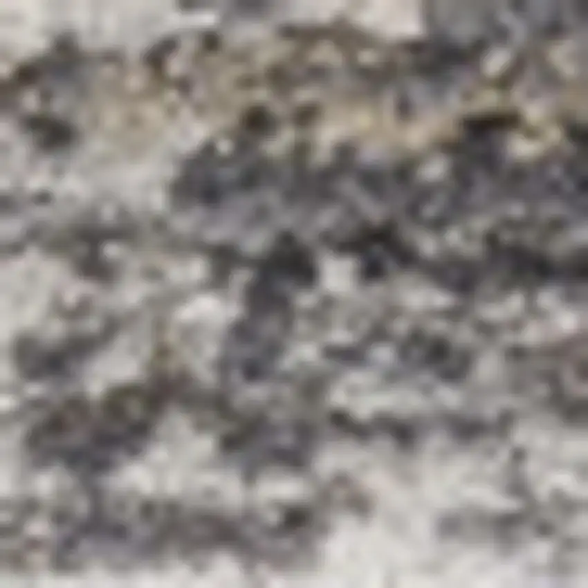 Gray And Ivory Floral Distressed Area Rug Photo 4