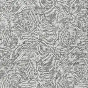Photo of Gray And Ivory Floral Washable Indoor Outdoor Area Rug