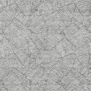 Photo of Gray And Ivory Floral Washable Indoor Outdoor Area Rug