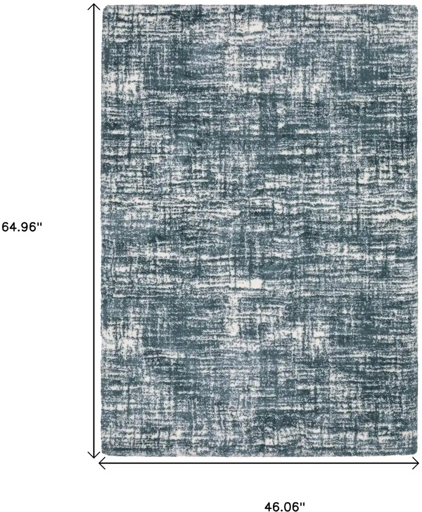 Gray And Ivory Geometric Area Rug Photo 3