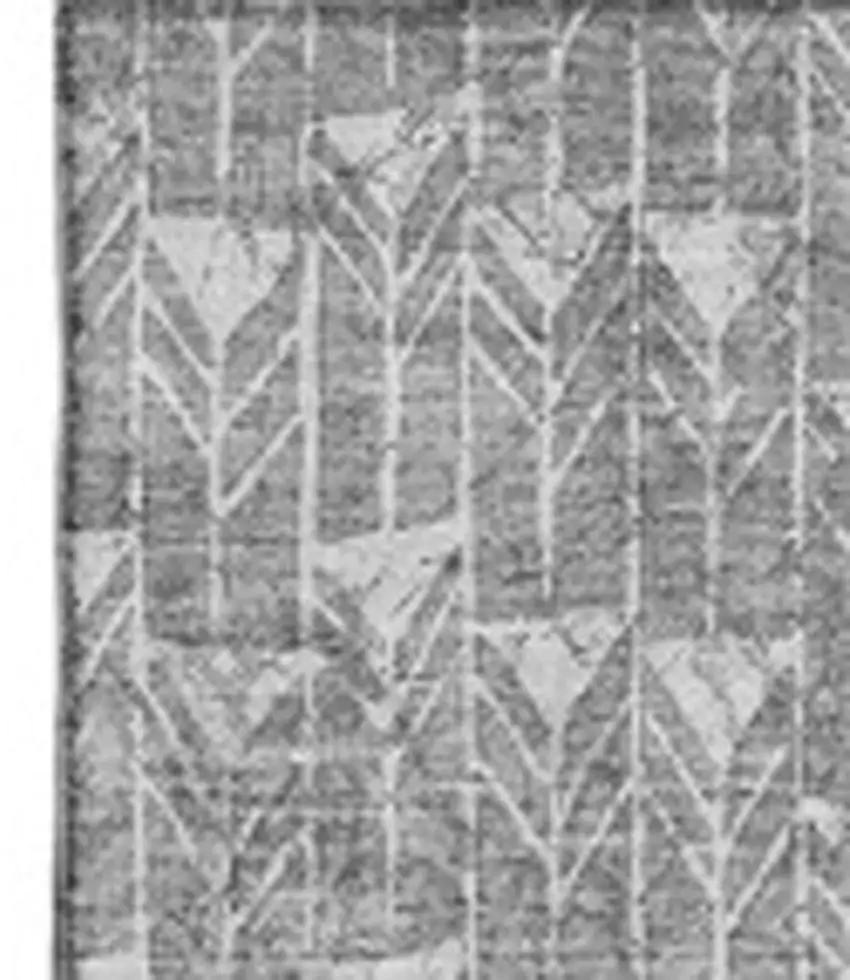 Gray And Ivory Geometric Washable Area Rug With UV Protection Photo 4