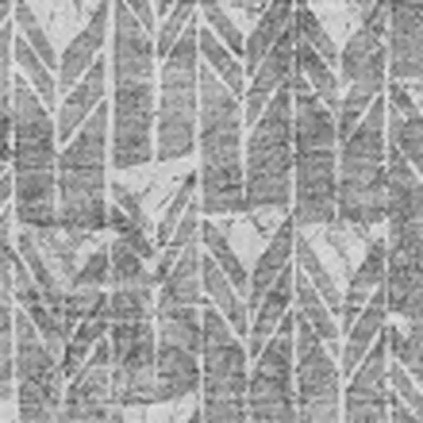 Gray And Ivory Geometric Washable Area Rug With UV Protection Photo 3