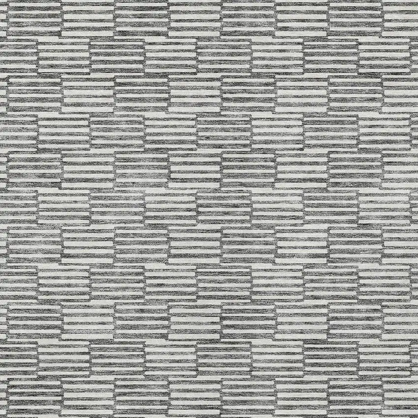 Gray And Ivory Geometric Washable Indoor Outdoor Area Rug Photo 6