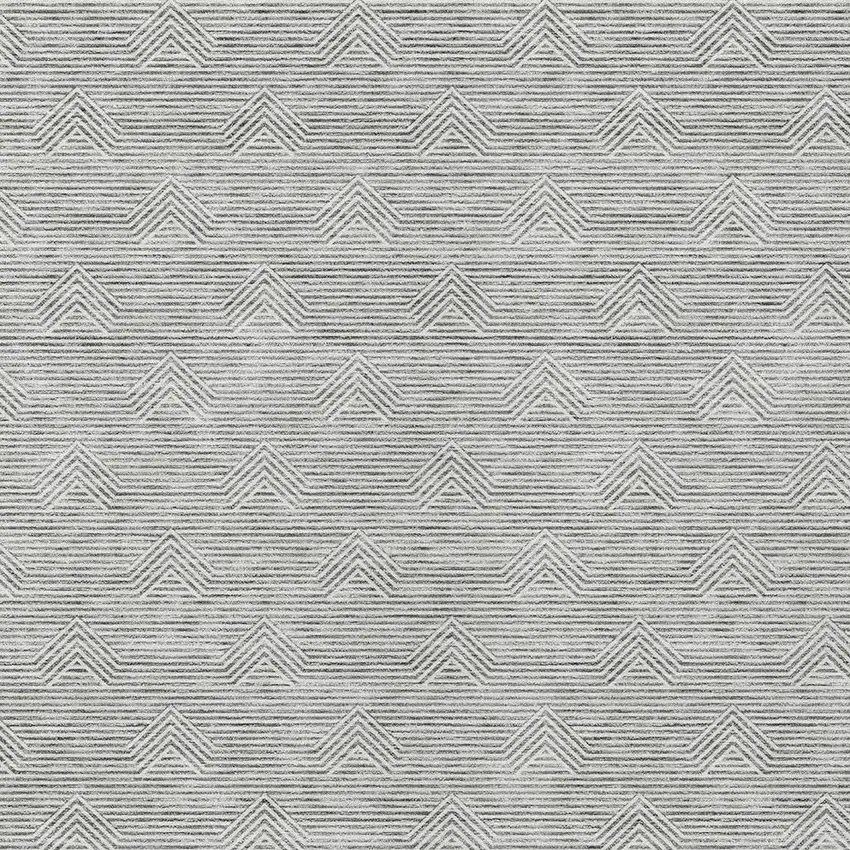 Gray And Ivory Geometric Washable Indoor Outdoor Area Rug Photo 6