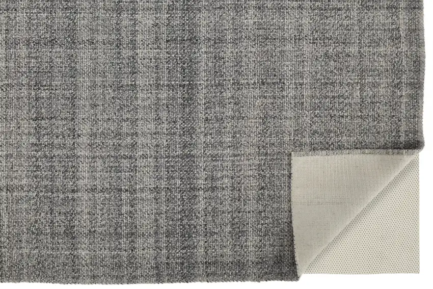 Gray And Ivory Hand Woven Area Rug Photo 3