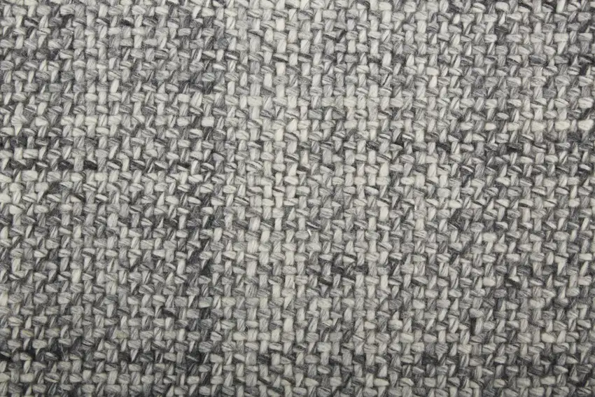 Gray And Ivory Hand Woven Area Rug Photo 8
