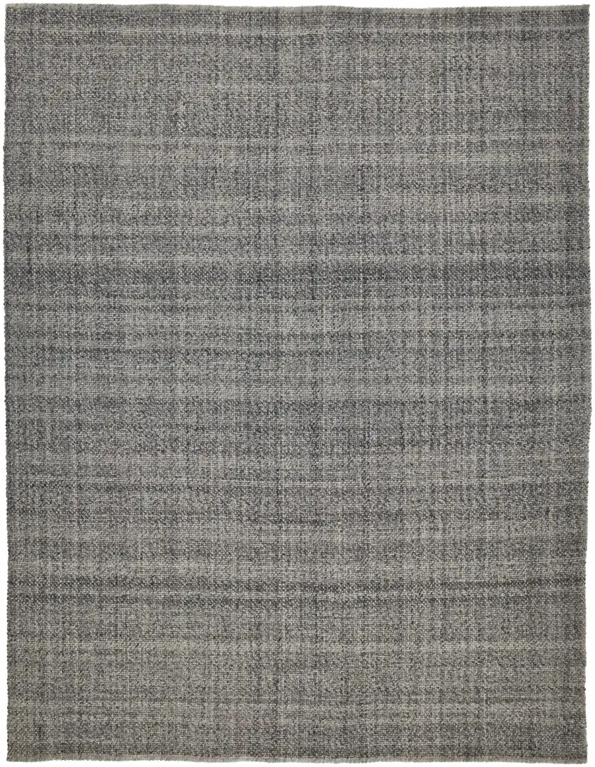Gray And Ivory Hand Woven Area Rug Photo 1